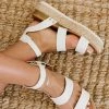 Trendsi Apparel On The Doorstep Espadrille Platform Sandals In White