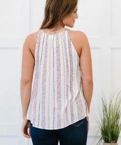 Trendsi Serenade Me Embroidered Sleeveless Blouse