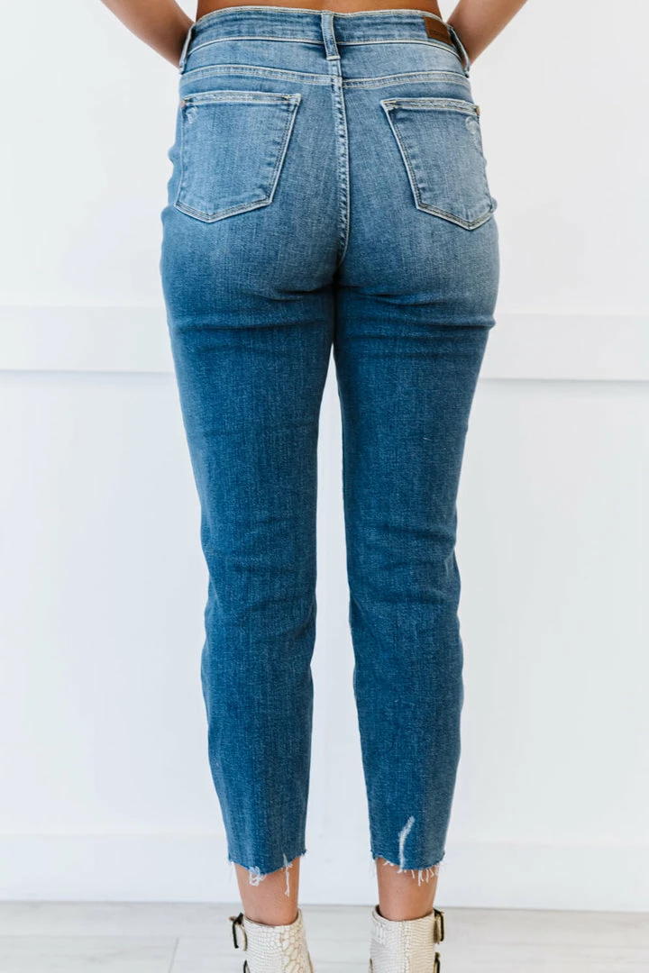 Trendsi Judy Blue Rachel High Rise Distressed Skinny Jeans 5 Trendsi Judy Blue Rachel High Rise Distressed Skinny Jeans