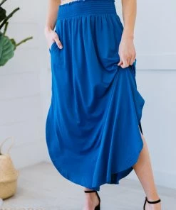 Trendsi Hanley Midi Skirt - Blue & Camel (GHG-S-BLUE) 13 Trendsi Hanley Midi Skirt - Blue & Camel (GHG-S-BLUE)