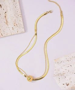 Trendsi Best Of The Best Gold-Plated Bead Layered Necklace