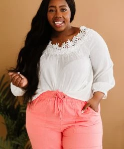 Trendsi Ladue Crochet Trim Top (GHG-S) GHG- Shop Singles 22 Trendsi Ladue Crochet Trim Top (GHG-S) GHG- Shop Singles