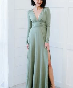 Trendsi Upper Class Long Sleeve Maxi Dress