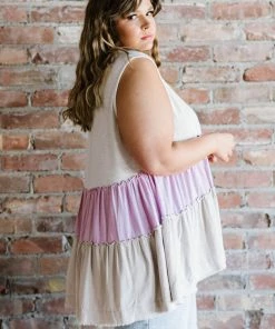 Trendsi Apparel Watching The Sunset Color Block Babydoll Tank