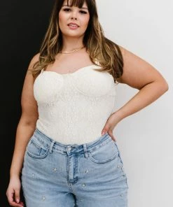 Trendsi GHG- Shop Singles The Best Part Lace Bustier Bodysuit (GHG-S, L)