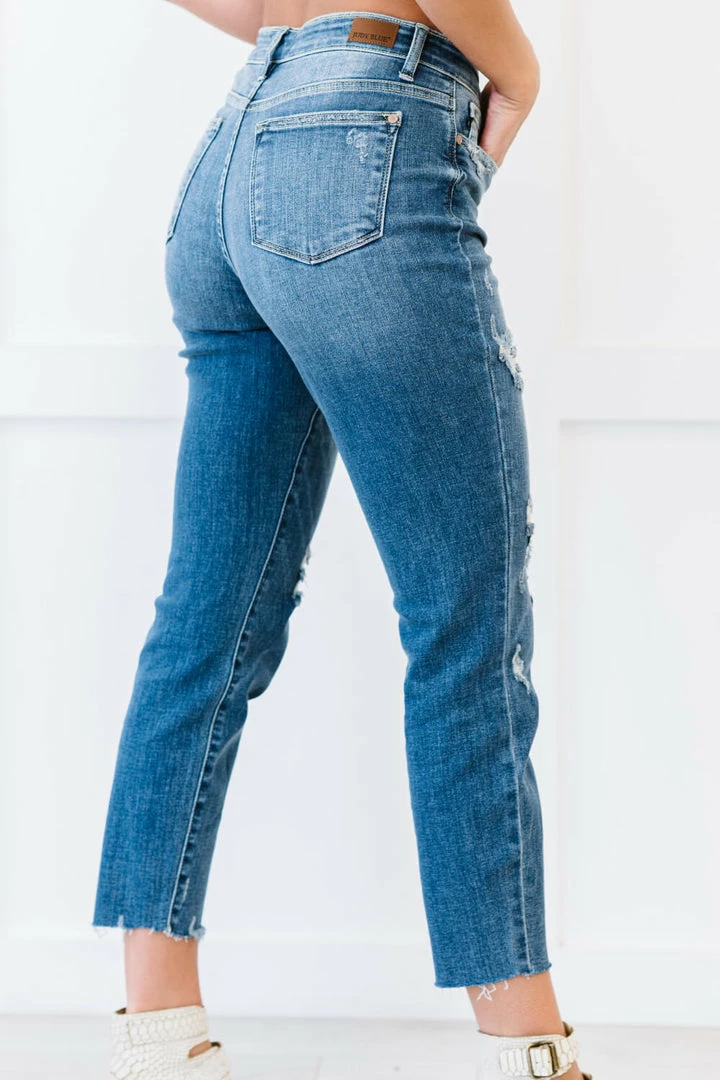 Trendsi Judy Blue Rachel High Rise Distressed Skinny Jeans 3 Trendsi Judy Blue Rachel High Rise Distressed Skinny Jeans