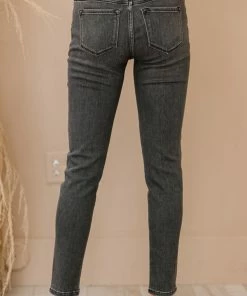 Trendsi Kancan Maggie Mid-Rise Distressed Skinny Jeans Apparel