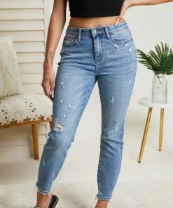 Trendsi Judy Blue Tatiana Mineral Wash Relaxed Fit Jeans