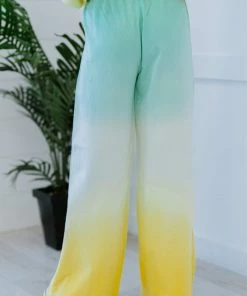 Trendsi Summer Breeze Ombre Wide Leg Sweat Pants Apparel