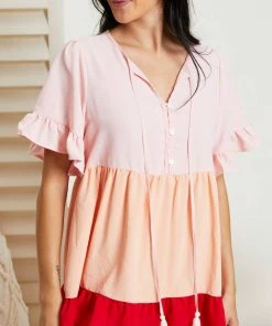 Trendsi Apparel Hailey & Co Sunset Boulevard Color Block Dress