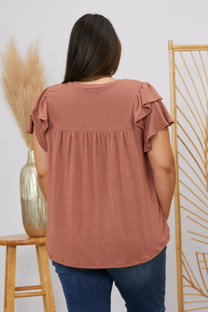 Trendsi Apparel Here We Go Flutter Sleeve Blouse 3 Trendsi Apparel Here We Go Flutter Sleeve Blouse