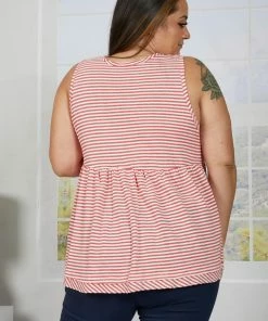 Trendsi Carnival Nights Striped Sleeveless Top Apparel