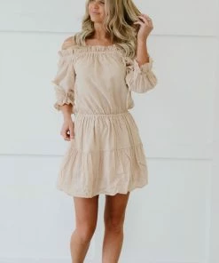 Trendsi Apparel Sunny Days Off-Shoulder Dress