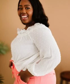 Trendsi Ladue Crochet Trim Top (GHG-S) GHG- Shop Singles 23 Trendsi Ladue Crochet Trim Top (GHG-S) GHG- Shop Singles