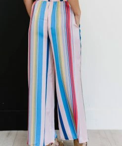 Trendsi Apparel Striped Satin Pants