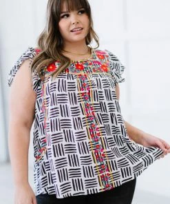 Trendsi Love Expert Embroidered Printed Blouse (GHG-S) GHG- Shop Singles