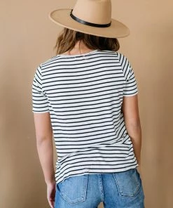 Trendsi Mix It Up Leopard And Striped Tee