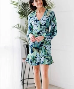 Trendsi Apparel Resort Ruffle Hem Dress