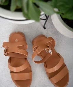 Trendsi Best Foot Forward Platform Sandals In Brown