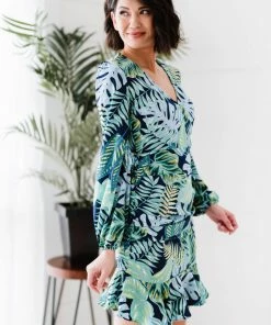 Trendsi Apparel Resort Ruffle Hem Dress