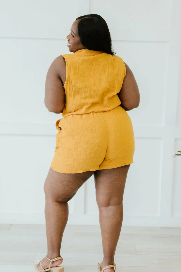 Trendsi My Love Run Button-Up Romper Apparel 16 Trendsi My Love Run Button-Up Romper Apparel