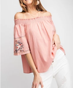 Boutique Simplified Free Spirit Off Shoulder Top