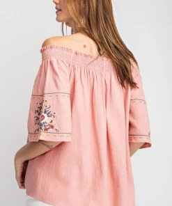 Boutique Simplified Free Spirit Off Shoulder Top