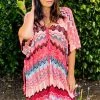 Boutique Simplified Beachy Waves Loose Fit Poncho
