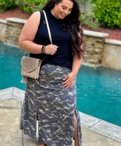 Boutique Simplified Camo Love Side Slit Maxi 9 Boutique Simplified Camo Love Side Slit Maxi