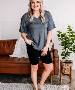 No Ship Drop Ship Swept Away Pocket Top In Dreamscape Apparel