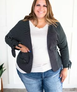 No Ship Drop Ship We're In Business Now Knit Blazer In Black & White 38 No Ship Drop Ship We're In Business Now Knit Blazer In Black & White