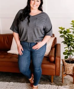 No Ship Drop Ship Swept Away Pocket Top In Dreamscape Apparel