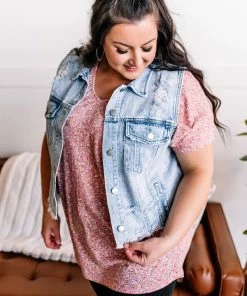 No Ship Drop Ship Short And Sweet Distressed Denim Vest By Risen 11 No Ship Drop Ship Short And Sweet Distressed Denim Vest By Risen