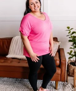 No Ship Drop Ship Pocketful Of Basics In Bubblegum Pink Apparel