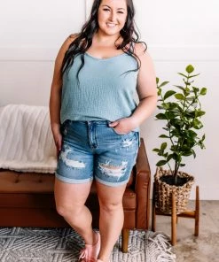 No Ship Drop Ship Apparel Through The Ringer Judy Blue Shorts