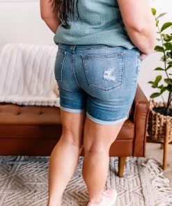 No Ship Drop Ship Apparel Through The Ringer Judy Blue Shorts