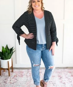 No Ship Drop Ship We're In Business Now Knit Blazer In Black & White 29 No Ship Drop Ship We're In Business Now Knit Blazer In Black & White