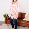 No Ship Drop Ship Skip A Beat Cardigan In Coral Ombre