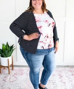 No Ship Drop Ship We're In Business Now Knit Blazer In Black & White 35 No Ship Drop Ship We're In Business Now Knit Blazer In Black & White