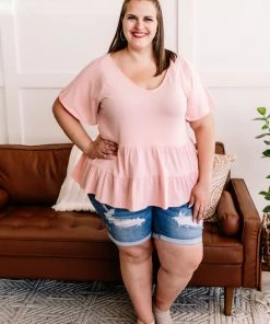 No Ship Drop Ship Pinkin Of You Tiered Babydoll Top In Heathered Pink 8 No Ship Drop Ship Pinkin Of You Tiered Babydoll Top In Heathered Pink