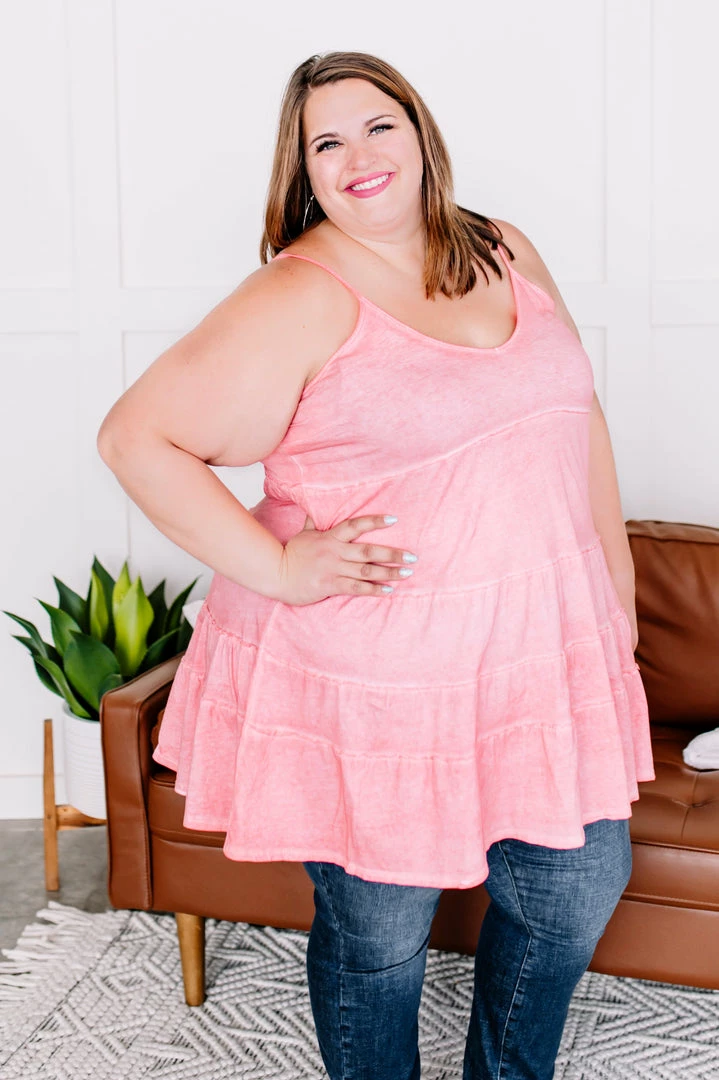 No Ship Drop Ship Spring Fling Tiered Dress In Washed Tangerine Apparel 9 No Ship Drop Ship Spring Fling Tiered Dress In Washed Tangerine Apparel