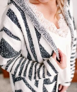 No Ship Drop Ship Half Way To Alright Navy & Cream Aztec Cardigan (GHG-S) 16 No Ship Drop Ship Half Way To Alright Navy & Cream Aztec Cardigan (GHG-S)