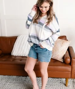 No Ship Drop Ship Apparel Through The Hourglass Hooded Knit Sweater In Lavender 8 No Ship Drop Ship Apparel Through The Hourglass Hooded Knit Sweater In Lavender