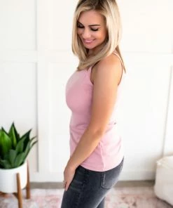 No Ship Drop Ship Apparel Catch Me I'm Falling Pink Tank Top