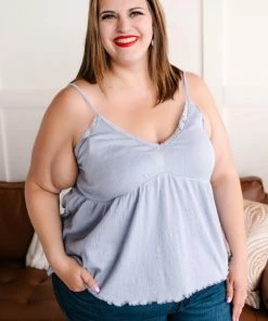 No Ship Drop Ship Spring Into Action Delicate Babydoll Top In Soft Periwinkle