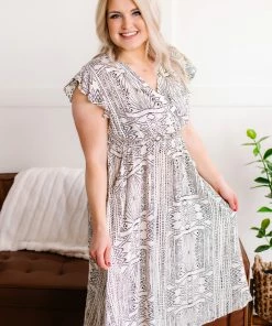 No Ship Drop Ship Apparel Questions Raised Dress In Muted Neutrals