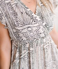 No Ship Drop Ship Apparel Questions Raised Dress In Muted Neutrals