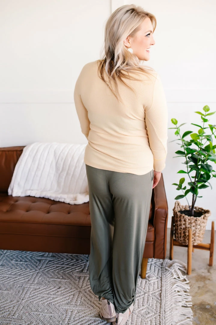 No Ship Drop Ship Spreading Joy Henley Top In Butter 6 No Ship Drop Ship Spreading Joy Henley Top In Butter