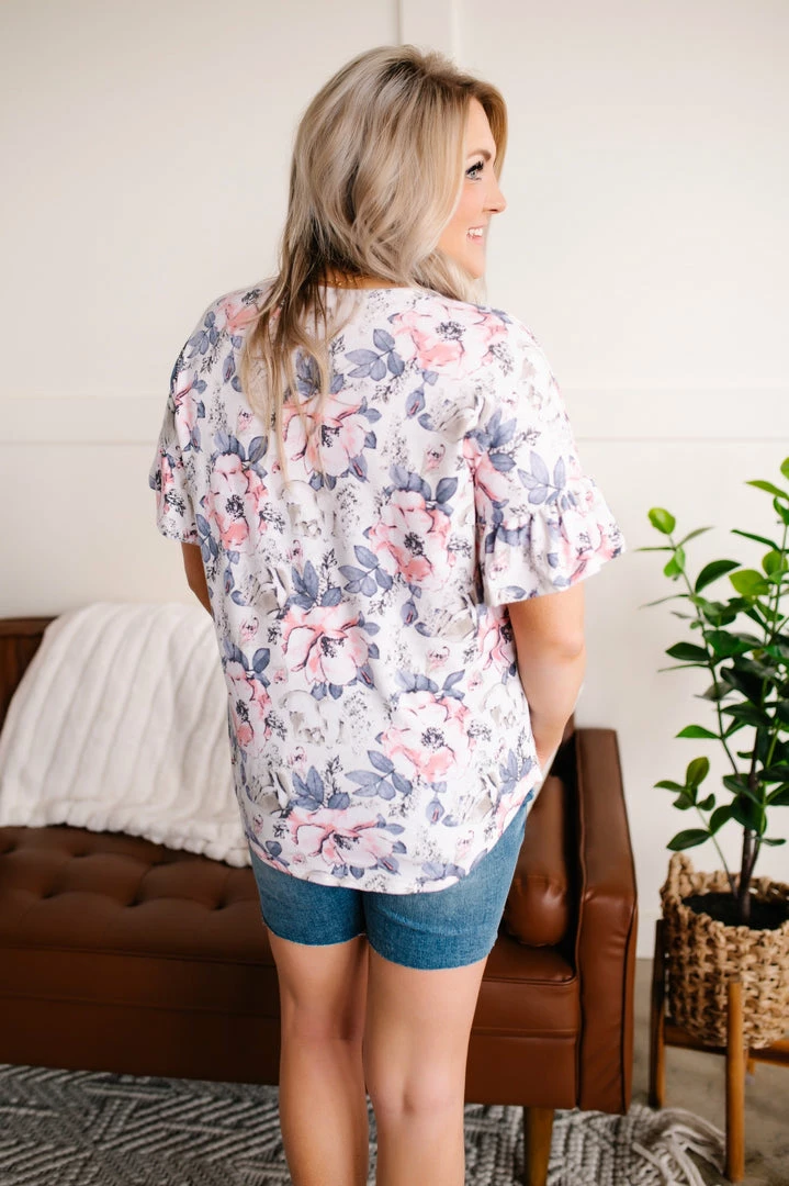 No Ship Drop Ship Apparel Hearts A Flutter Floral Criss Cross Top In Soft Pastels 7 No Ship Drop Ship Apparel Hearts A Flutter Floral Criss Cross Top In Soft Pastels