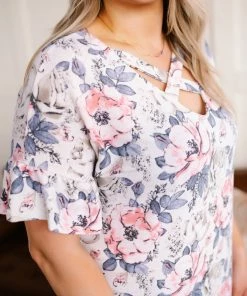 No Ship Drop Ship Apparel Hearts A Flutter Floral Criss Cross Top In Soft Pastels 15 No Ship Drop Ship Apparel Hearts A Flutter Floral Criss Cross Top In Soft Pastels